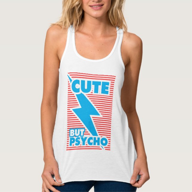 Niedlich aber Psycho Tank Top (Vorderseite)