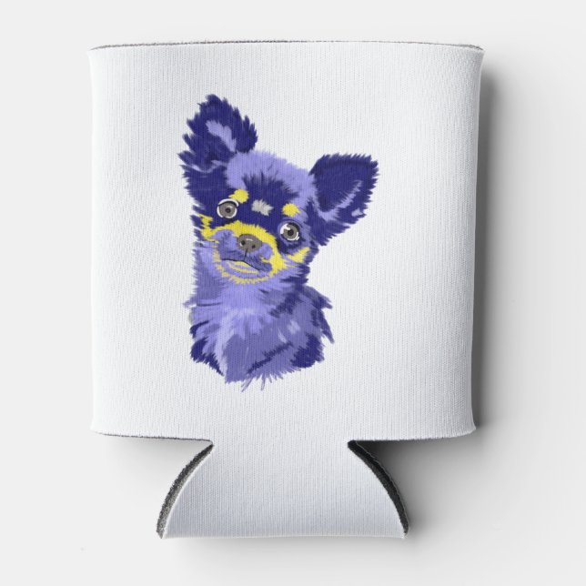 Niedlich Abstrakter Chihuahua Cooler Dosenkühler (Vorderseite)