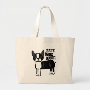 Niedlich Accent Boston Terrier Jumbo Stoffbeutel