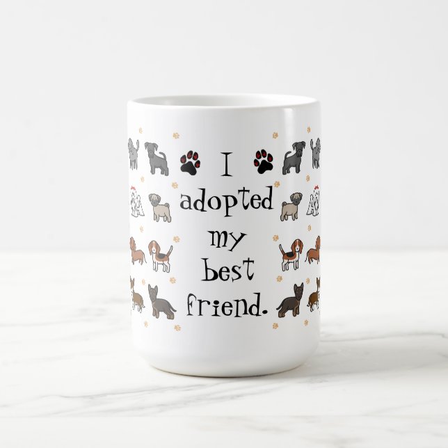 Niedlich Adoptierte ich die Tasse "Mein bester Fre (Mittel)