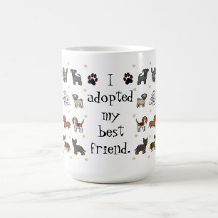 Niedlich Adoptierte ich die Tasse "Mein bester Fre