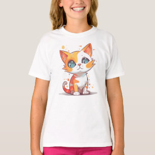 Niedlich Adorable Brown Cat T-Shirt