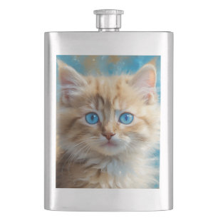 Niedlich Adorable Cat-37823 Flachmann