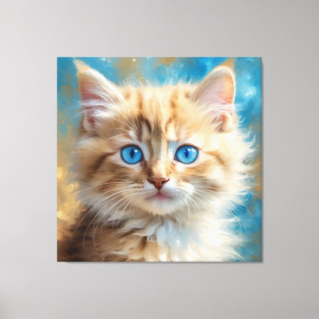 Niedlich Adorable Cat-37823 Leinwanddruck (Vorderseite)