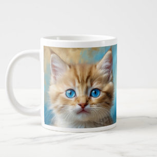 Niedlich Adorable Cat Portrait Jumbo-Tasse