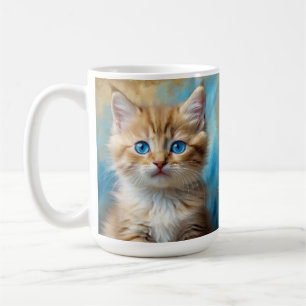 Niedlich Adorable Cat Portrait Kaffeetasse