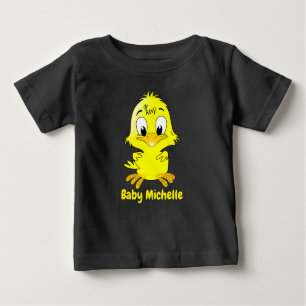 Niedlich Adorable Chick und Panda Graphic Baby T-shirt
