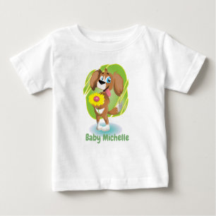 Niedlich Adorable Dog und Panda Graphic Baby T-shirt