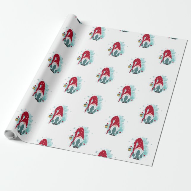 Niedlich Adorable Gnomes Geschenkpapier (Ungerollt)