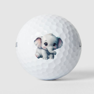 Niedlich Adorable Kawaii Baby Elephant Golfball