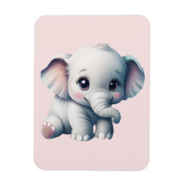 Niedlich Adorable Kawaii Baby Elephant Magnet