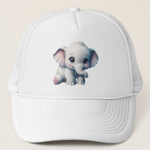 Niedlich Adorable Kawaii Baby Elephant Truckerkappe