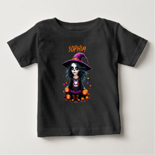 Niedlich Adorable Kawaii Halloween Hexe Baby T-shirt