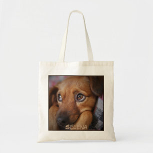 Niedlich Adorable Nah-up Dog Print Tragetasche