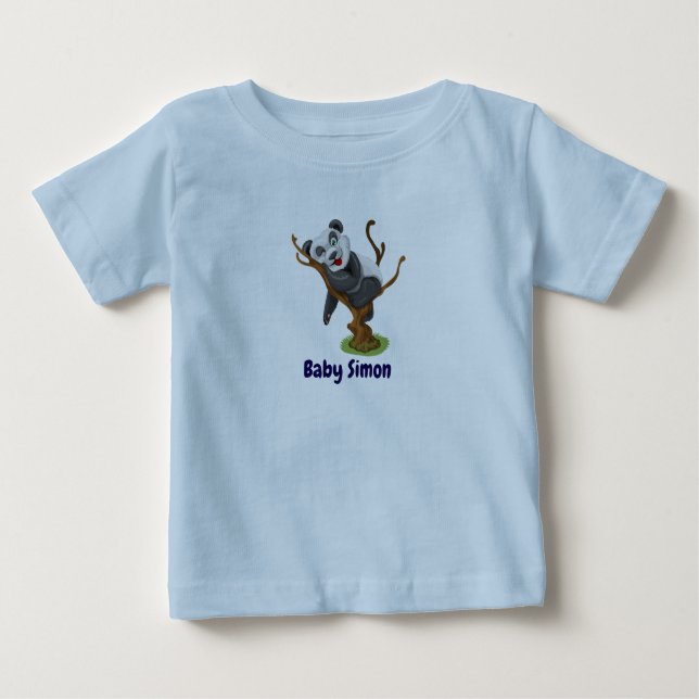 Niedlich Adorable Panda und Siegel Cub Graphic Baby T-shirt (Vorderseite)