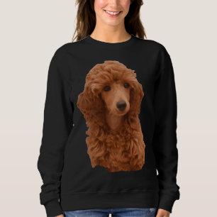 Niedlich Adorable Red Poodle Puppy Sweatshirt
