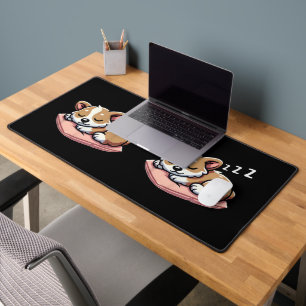 Niedlich Adorable Sleeping Animal Lovers Welsh Cor Schreibtischunterlage