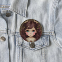 Niedlich Adorable Vintage Art Chibi Kawaii Girl de