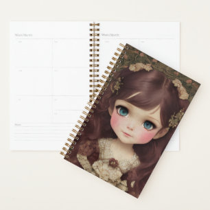 Niedlich Adorable Vintage Art Chibi Kawaii Girl de Planer