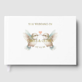 Niedlich Adorable Wedding Hummingbird Foil Guestbo Gästebuch