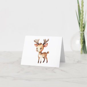 Niedlich Adorable Weihnachtsfeiertag Rentier 6 BLA Feiertagskarte