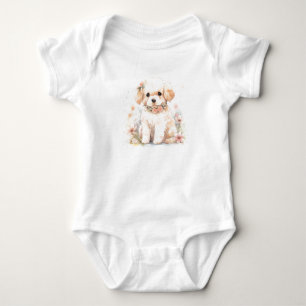 Niedlich Adorable Welpen Hund, Baby Hund, Baby Pup Strampler