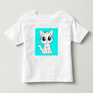Niedlich Adorable White Cat Kleinkind T-shirt
