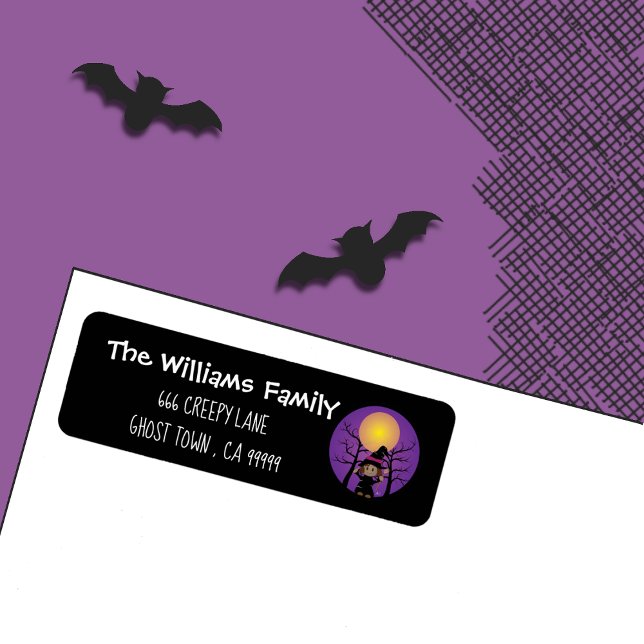 Niedlich-Afrikanische Hexe - Halloween-Labels (Von Creator hochgeladen)