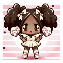 NIEDLICH AFRO CANDY GIRL POSTER
