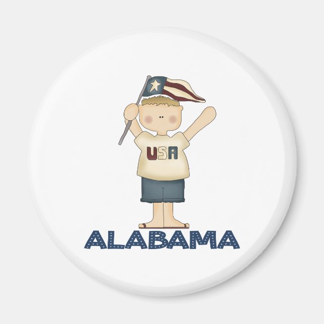 Niedlich Alabama USA Magnet (Vorne)