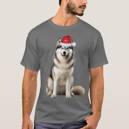 Niedlich Alaskan Malamute Dog Lover Weihnachten T-Shirt