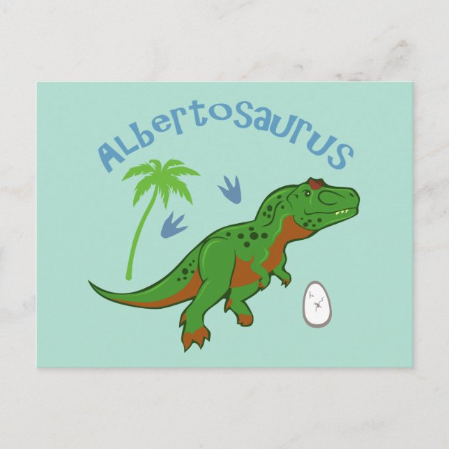 Niedlich Albertosaurus Postkarte (Vorderseite)