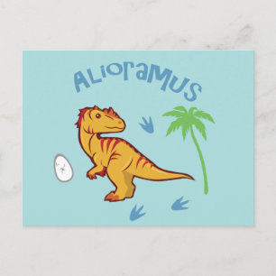 Niedlich Alioramus Postkarte