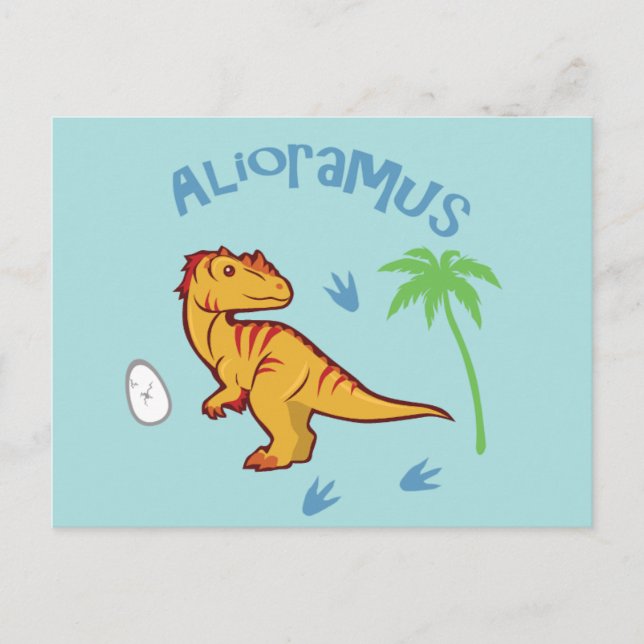 Niedlich Alioramus Postkarte (Vorderseite)