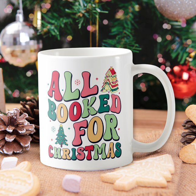 Niedlich alle für Weihnachts-Bibliothekar gebucht Kaffeetasse (Von Creator hochgeladen)