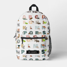 Niedlich Alphabet ABC Animals Individuelle Name Sc