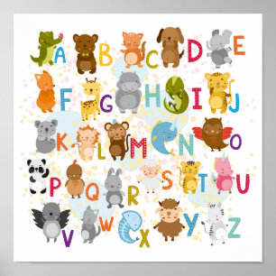 Niedlich Alphabet Poster