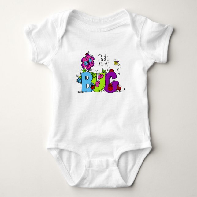 Niedlich als Bug Baby Strampler (Vorderseite)