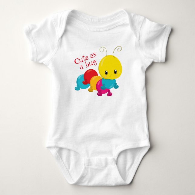 Niedlich als Bug Baby Strampler (Vorderseite)