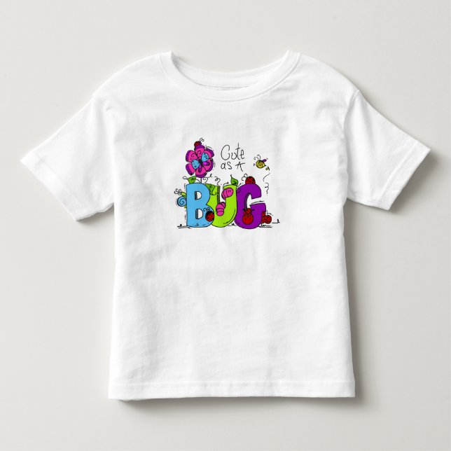 Niedlich als Bug Kleinkind T-shirt (Vorderseite)