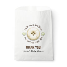 Niedlich als Button-Baby-Dusche