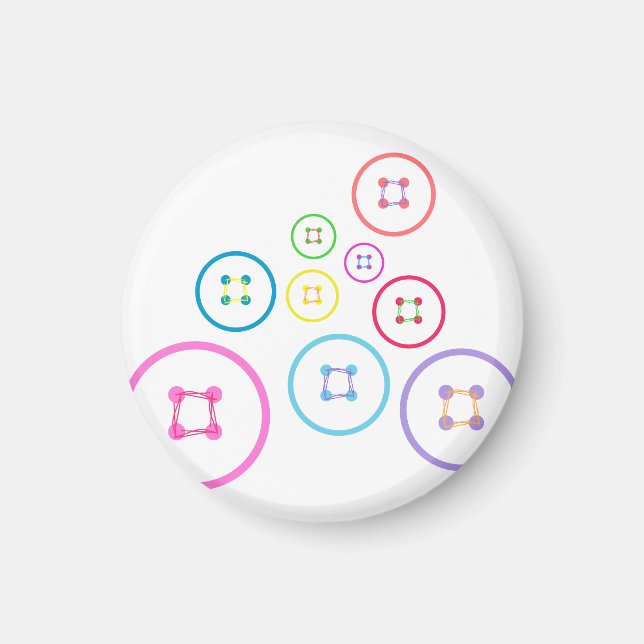 Niedlich als Button Magnet (Vorne)