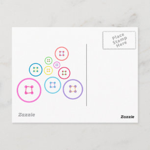 Niedlich als Button Postkarte