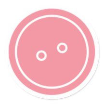 Niedlich als Button (rosa)