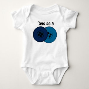 Niedlich als Button-Tasten animiert Baby Strampler