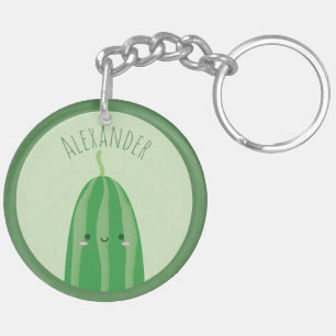 Niedlich als Cucumber Funny Kawaii Cutecumber Name Schlüsselanhänger