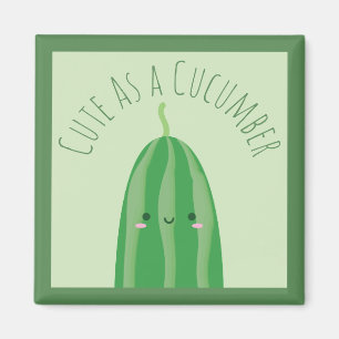 Niedlich als Gurke lustiges Cutecumber Magnet