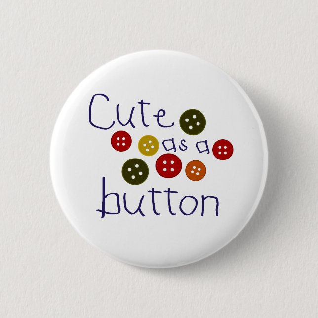 Niedlich als Knopf (Junge) Button (Vorderseite)