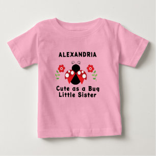 Niedlich als Lady Bug Little Sister T - Shirt