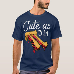Niedlich als Pi Pizza Funny Mathletics Geburtstag T-Shirt